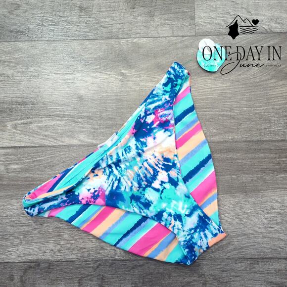 Decree High Leg Reversible Bikini Bottom Size L - Picture 1 of 5